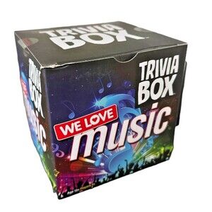 We love Music Trivia Box - Includes 189 Question Cards, 20 Picture Cards, 1 Rule